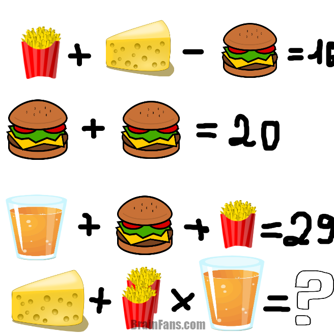Brain teaser - Logic Riddle - Fust Food - ffsrteygtrzecr