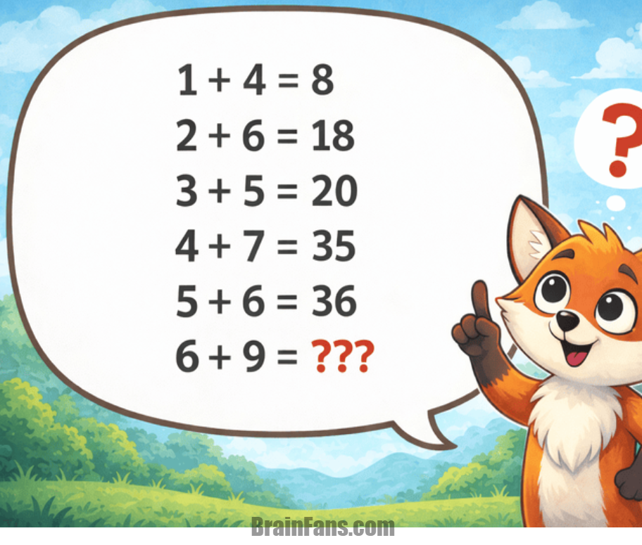 Brain teaser - Number And Math Puzzle - Not What It Seems - The answers aren’t calculated the usual way. There’s a secret pattern connecting every equation. Spot the hidden logic, think outside the box, and find the missing number!