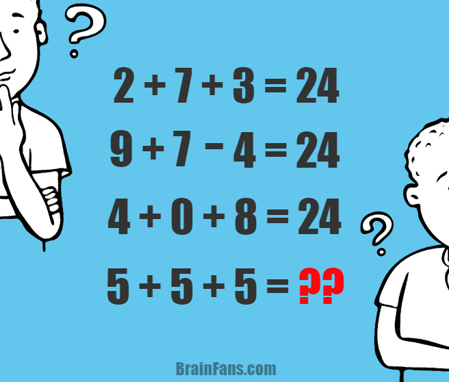 Can you solve this brain test?  Number And Math Puzzle - BrainFans