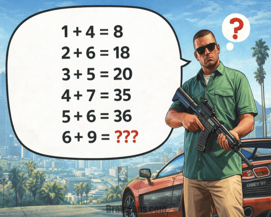 Brain teaser - Number And Math Puzzle - This ain’t clean math, it’s street math - There’s a secret hustle runnin’ through every equation. Peep the pattern, flex that brain, and snag the missing number before anyone else does. ????????