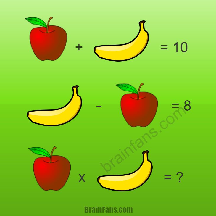 Brain teaser - Number And Math Puzzle - Apple and banana - Solve this math puzzle with apples and bananas. You can also write the equations on a paper if you prefer. How much time do you need to solve this puzzle? Please like below:)