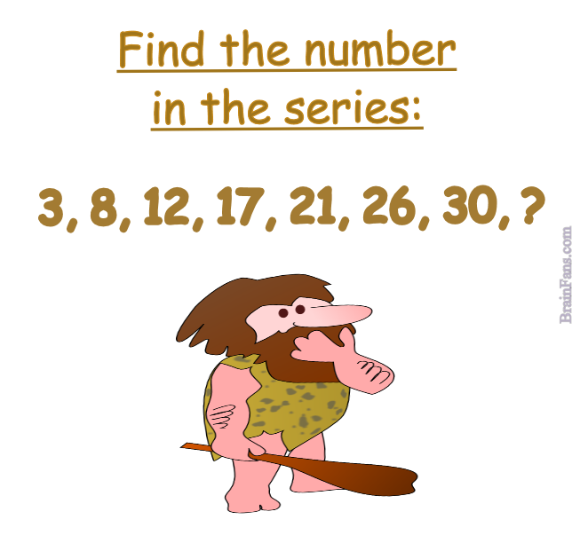 Brain teaser - Number And Math Puzzle - caveman number puzzle - find the number in the series