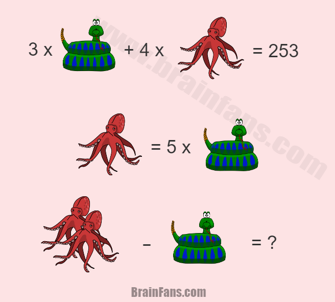 Brain teaser - Number And Math Puzzle - Easy math riddle - One easy math riddle is prepared for your math skills. Is this really easy for you to solve this riddle? Please share & like.