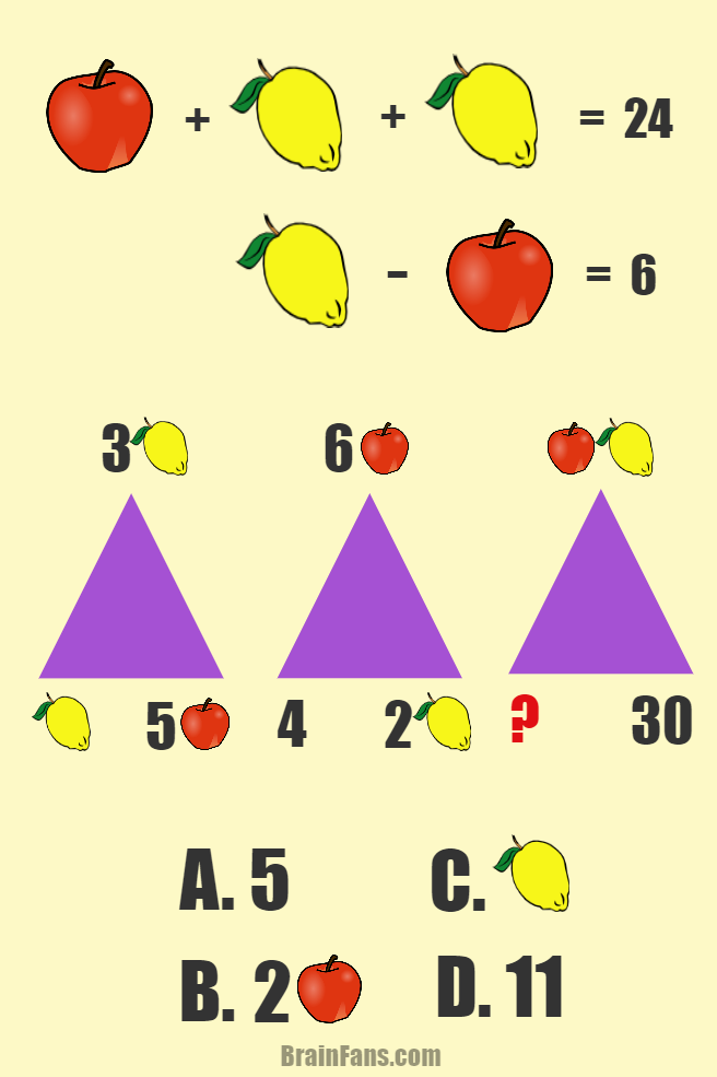 Brain teaser - Number And Math Puzzle - math - Find the answer (red question mark) for this two in one math puzzle.
